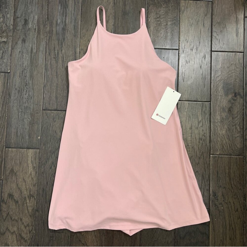 Lululemon NWT Align High-Neck Dress *Light Support, A/B Cup Pink Haze